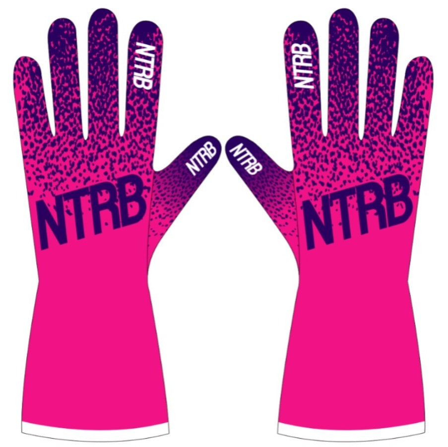 Gants de karting pluie unisexes – Rose synthétique