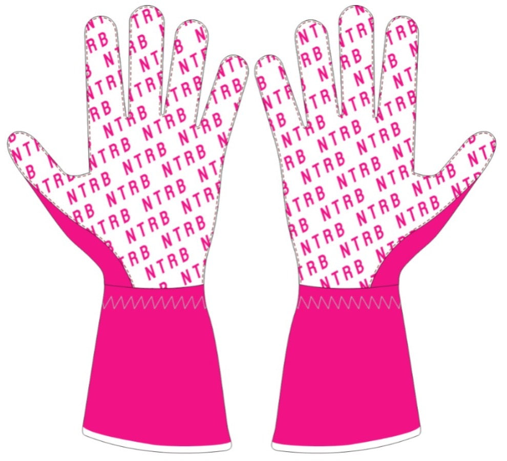 Gants de karting pluie unisexes – Rose synthétique