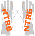 Gants de Karting Pluie NTRB Racewears – Gris Carbone & Orange Fire