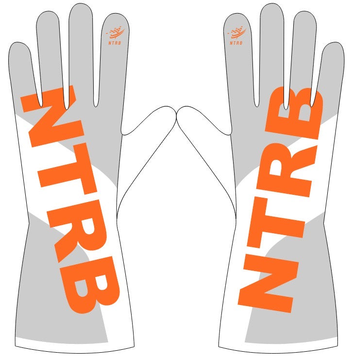 Gants de Karting NTRB Racewears – Gris Carbone & Orange Fire