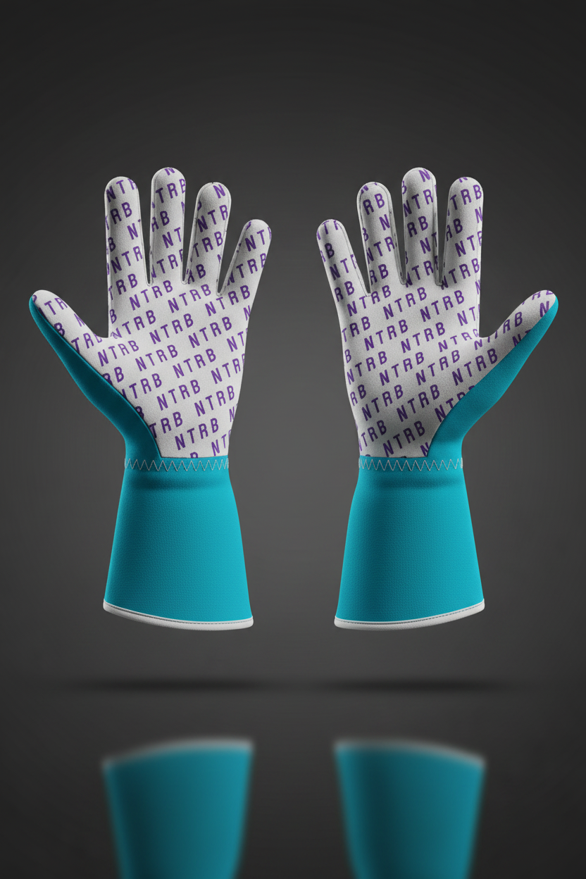 Gants Bleu/Violet - Vue paume