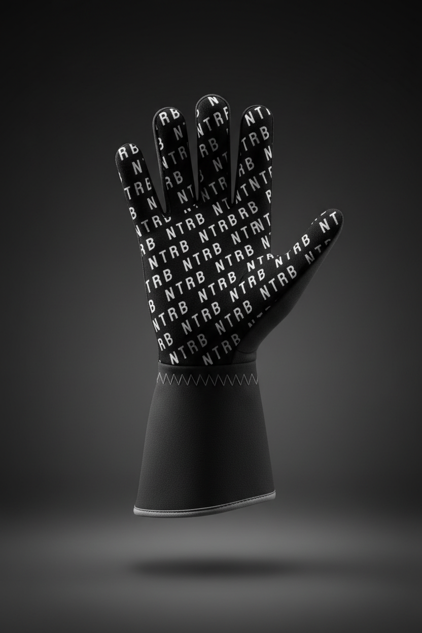 Gants Gris Carbone - Vue paume