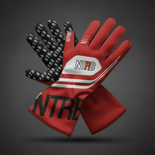 Gants NTRB Rouge - Vue croisée v3