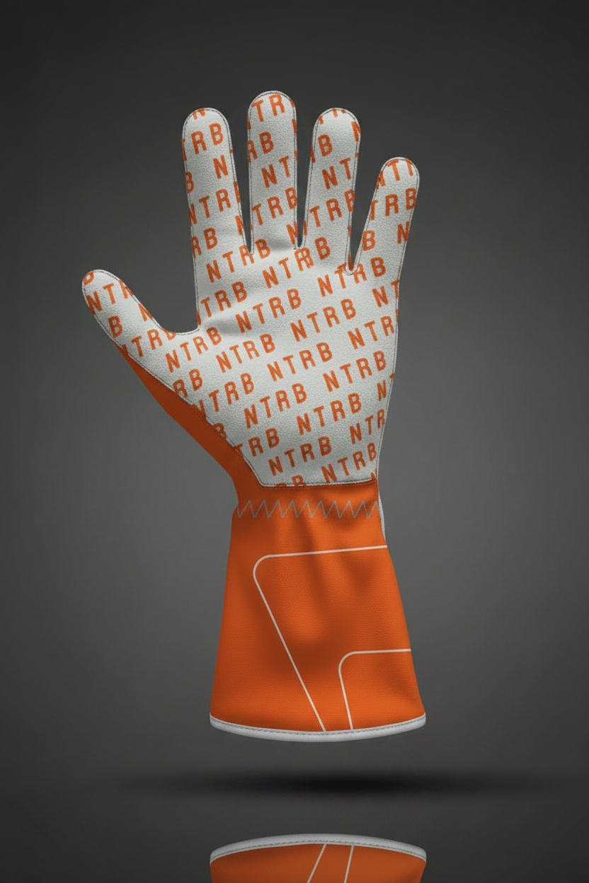 Gants Orange - Vue paume