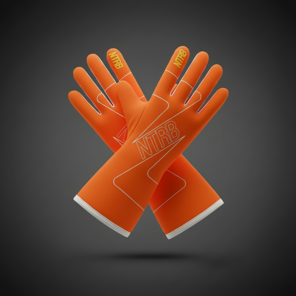 Gants Orange NTRB - Vue croisée